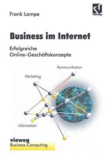 Ansicht des Buches Business im Internet von Frank Lampe Buch-Cover: Business im Internet
